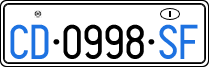 License plate of Italy, Diplomatic