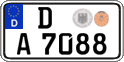 German license plate, Regular plates