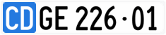License plate of Switzerland, Diplomatic