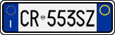 License plate of Italy, Cars (1994 year series)