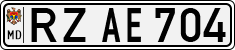 License plate of Moldova, Cars (1992)