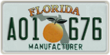 Florida, Manufacturer (A12 345)