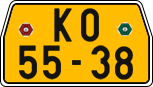 License plate of the Czech Republic, Commercial vehicles (1960)