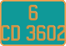French license plate, Diplomatic