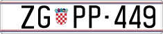 License plate of Croatia, Dealer