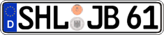 German license plate, Regular plates