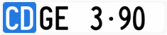 License plate of Switzerland, Diplomatic