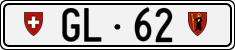 License plate of Switzerland, Cars
