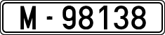 License plates of Spain, 1900 year series