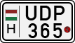 license plates of Hungary, Motorcycles (1990)