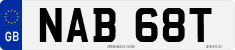 License plate of the United Kingdom, 1963 year system