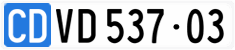 License plate of Switzerland, Diplomatic