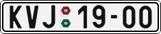 License plate of the Czech Republic, Cars (1960)
