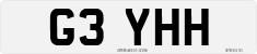 License plate of the United Kingdom, 1983 year system
