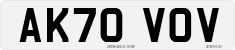 License plate of the United Kingdom, 2001 year system