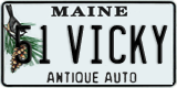 Maine, Vanity Plates