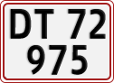 License plate of Denmark, Regular plates
