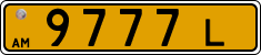 License plate of Armenia, Public transport