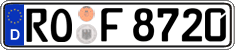 German license plate, Regular plates