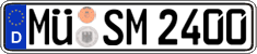 German license plate, Regular plates