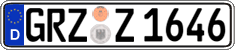 German license plate, Regular plates