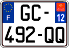 French license plate, SIV (ordinary)