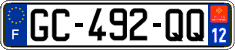 French license plate, SIV (ordinary)