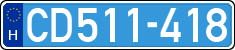 license plates of Hungary, Diplomatic