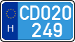 license plates of Hungary, Diplomatic