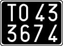 License plate of Italy, Cars (1927 year series)