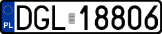 License plates of Poland, Regular car plates