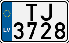 License plate of Latvia, Motorcycles