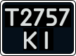 License plate Ukraine, Work vehicles (1995)