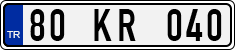 License plate of Turkey, Regular plates