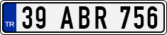 License plate of Turkey, Regular plates