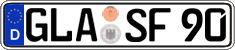 German license plate, Regular plates