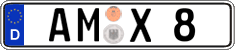 German license plate, Regular plates