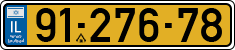 License plate of Israel, Regular plates