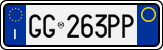 License plate of Italy, Cars (1994 year series)