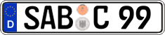 German license plate, Regular plates