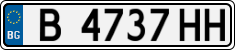 License plate of Bulgaria, Cars