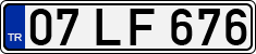 License plate of Turkey, Regular plates