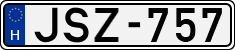 license plates of Hungary, Cars (1990)