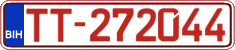 License plate of Bosnia and Herzegovina, Provisional