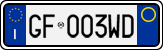 License plate of Italy, Cars (1994 year series)