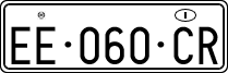 License plate of Italy, Temporary