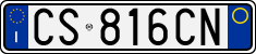 License plate of Italy, Cars (1994 year series)