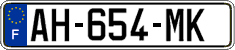 French license plate, SIV (ordinary)