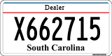 South Carolina, Dealer (X123456)
