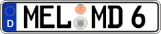 German license plate, Regular plates